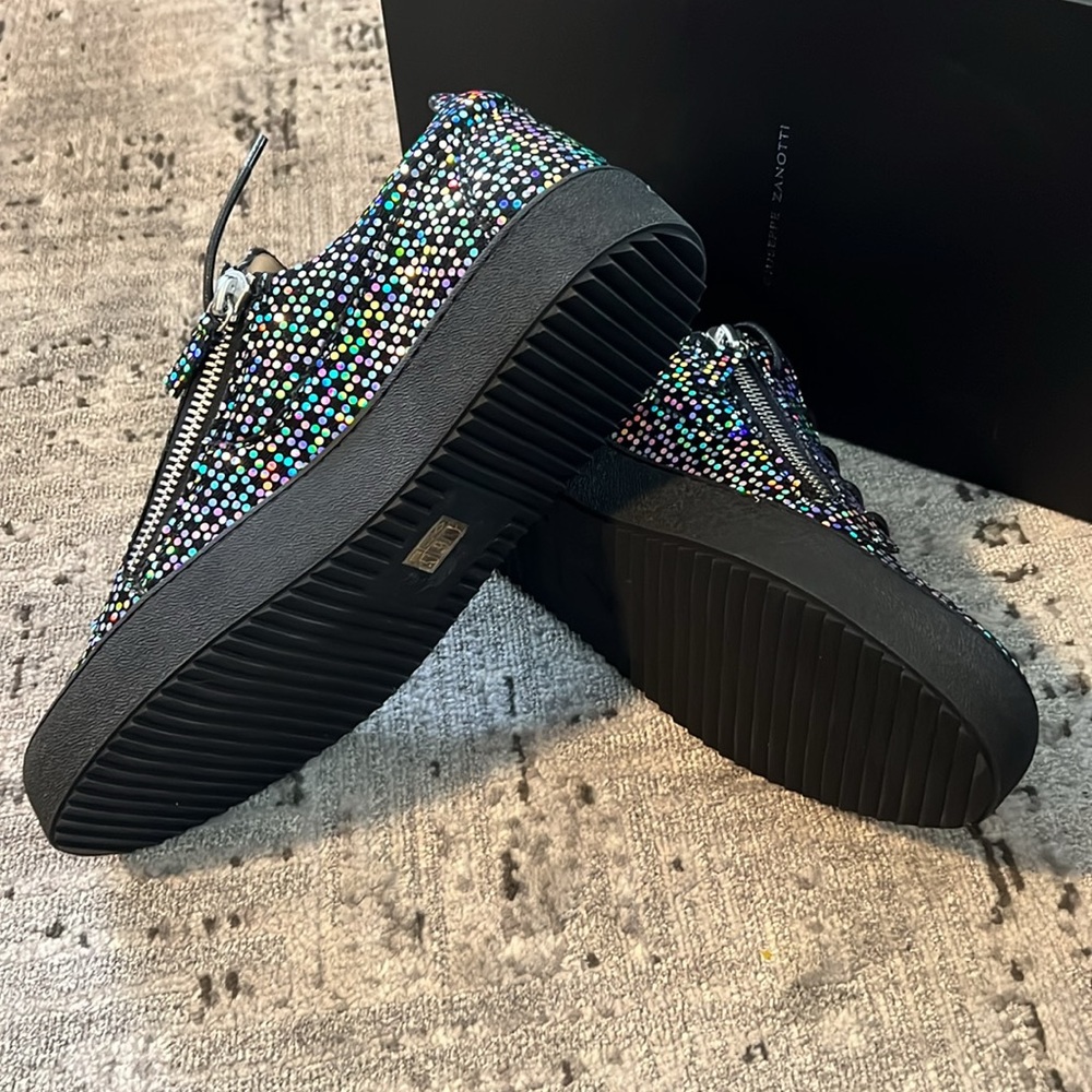 Giuseppe Zanotti Double Zip Low Top Sneakers - Picture 7 of 9